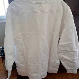 Lululemon All White Logo Sweatshirt size L